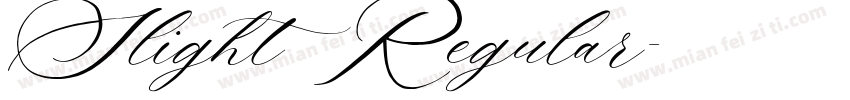 Slight Regular字体转换
